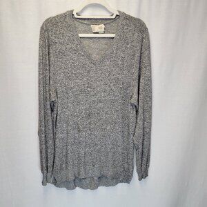Anthropologie Saturday Sunday Women's XS Pullover Sweater Tunic Oversized Gray